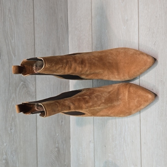 Steve Madden Women Subtle Chestnut Leather Pointed toe heels shoes boots sz 10M - Picture 4 of 15